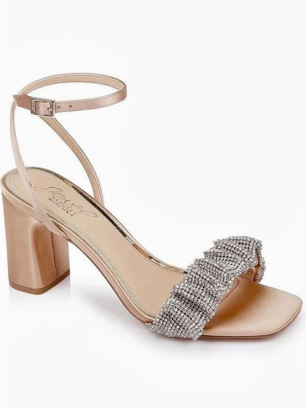 Badgley Mischka Rita Rhinestone Heels US 7.5